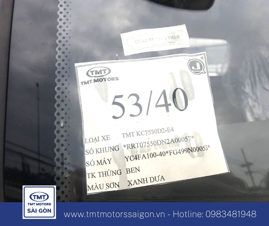 Xe tải ben Khâm Châu, 5 tấn – TMT KC7550D2