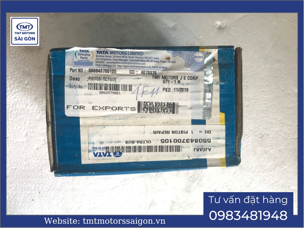 Bộ sửa chữa pistong máy nén khí Xe Ultra 814 xe Tata Super ACE TATA Super ACE E2 - Trung tâm phụ tùng xe tải