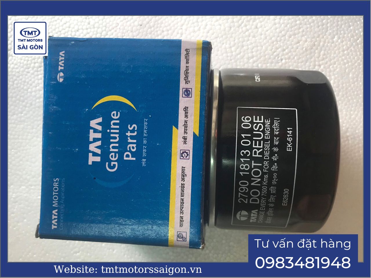 Lọc nhớt xe TATA Super ACE E2 - Trung tâm phụ tùng xe tải