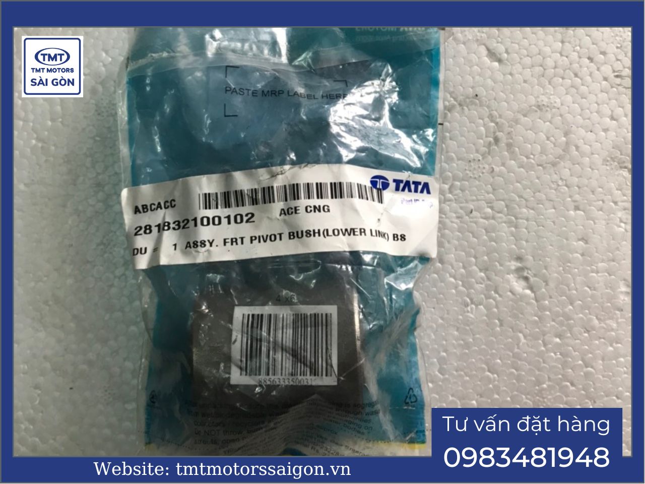 Ống lót thanh truyền hệ thống treo trước xe TATA Super ACE E2 - Trung tâm phụ tùng xe tải