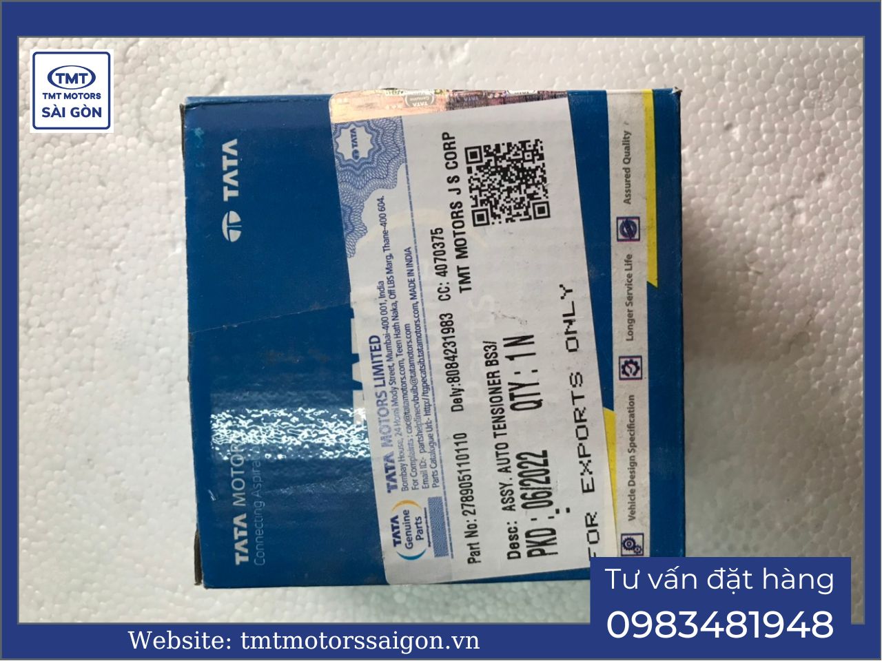 Puly tăng đai cam xe tata super Ace E4 - Trung tâm phụ tùng xe tải