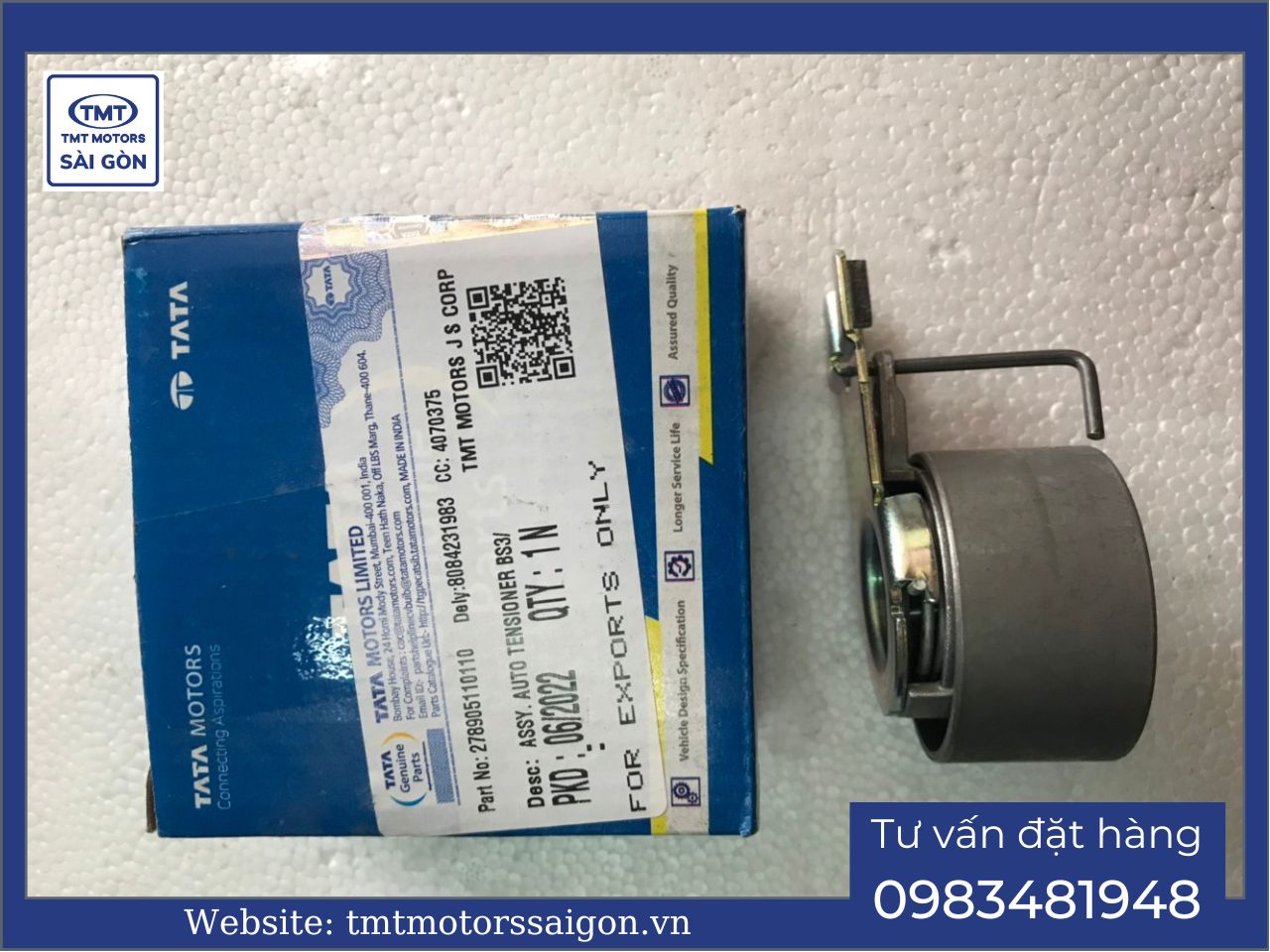 Puly tăng đai cam xe tata super Ace E4 - Trung tâm phụ tùng xe tải